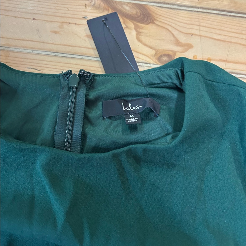 NWT Lulus Going for the Wow Emerald Green Long Sleeve Cutout Maxi Dress - Picture 9 of 11